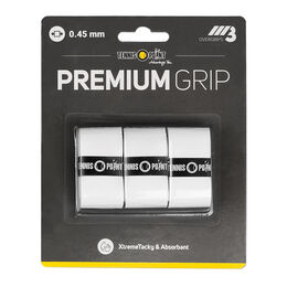 Tennis-Point Premium Grip weiß 3er